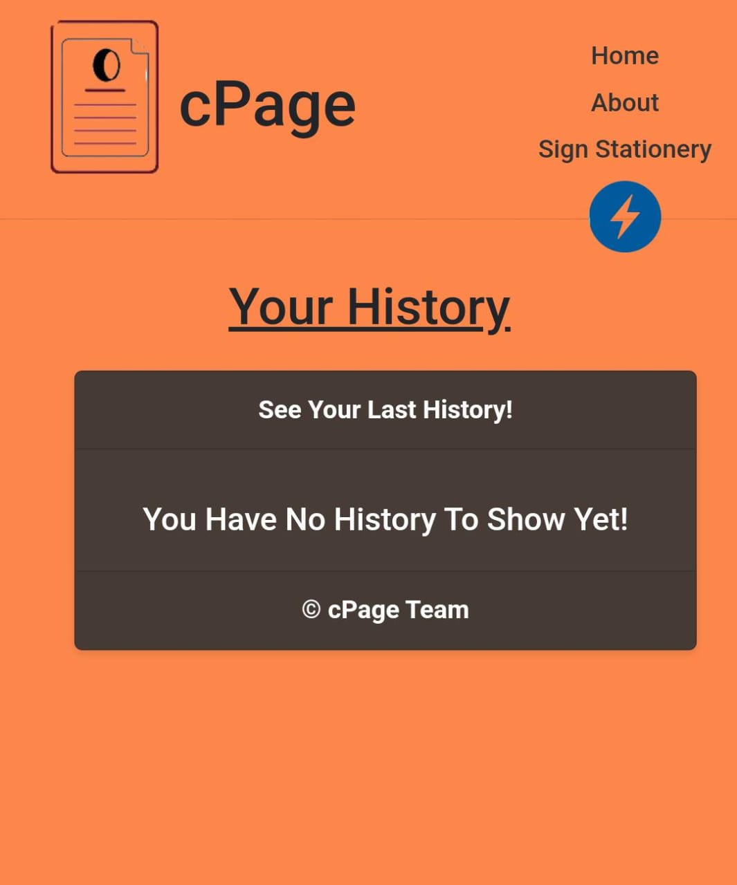 cPage your history Image 2
